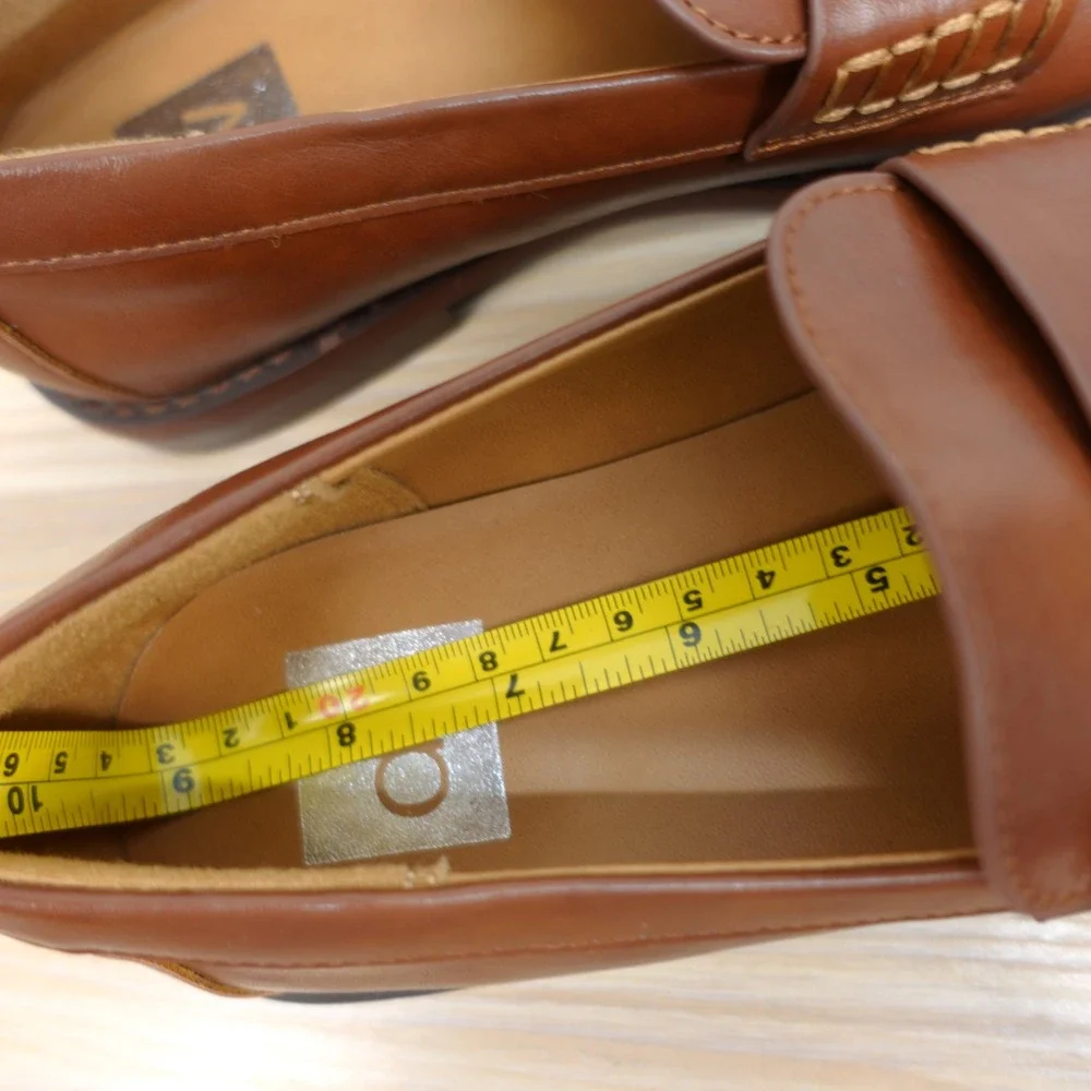 Penny Loafers Womens Shoes 6 Brown Retro Preppy Academia Whiskey DV Dolce Vita